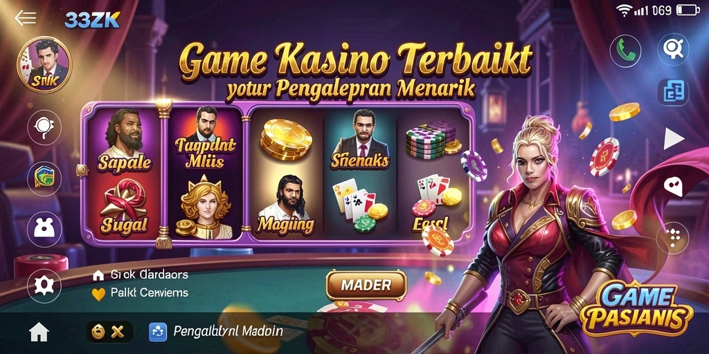 Gameplay menarik dari 33ZK yang menampilkan momen seru di Kasino.