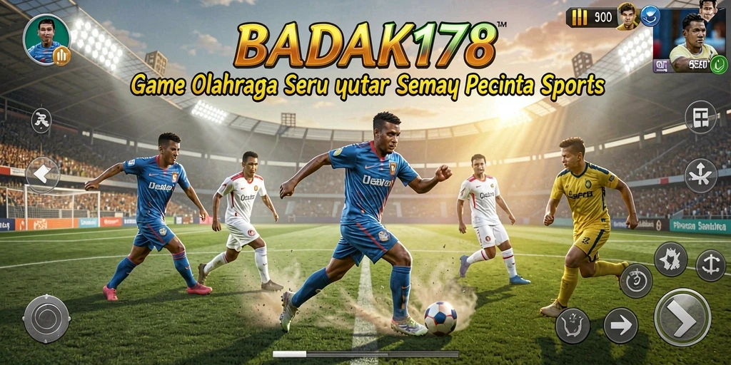 Tampilan mendebarkan dari gameplay BADAK178 yang penuh aksi olahraga.