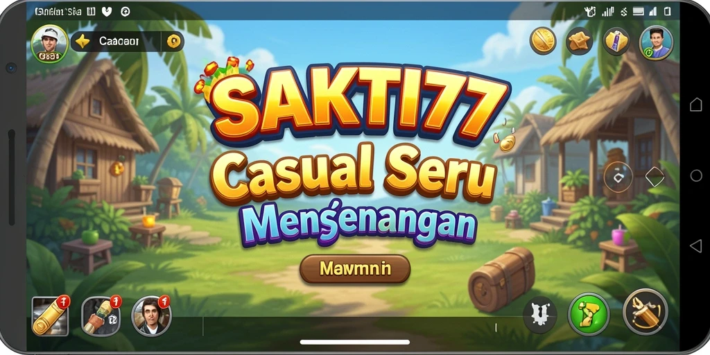 Tampilan gameplay SAKTI77 yang menarik dan penuh warna.