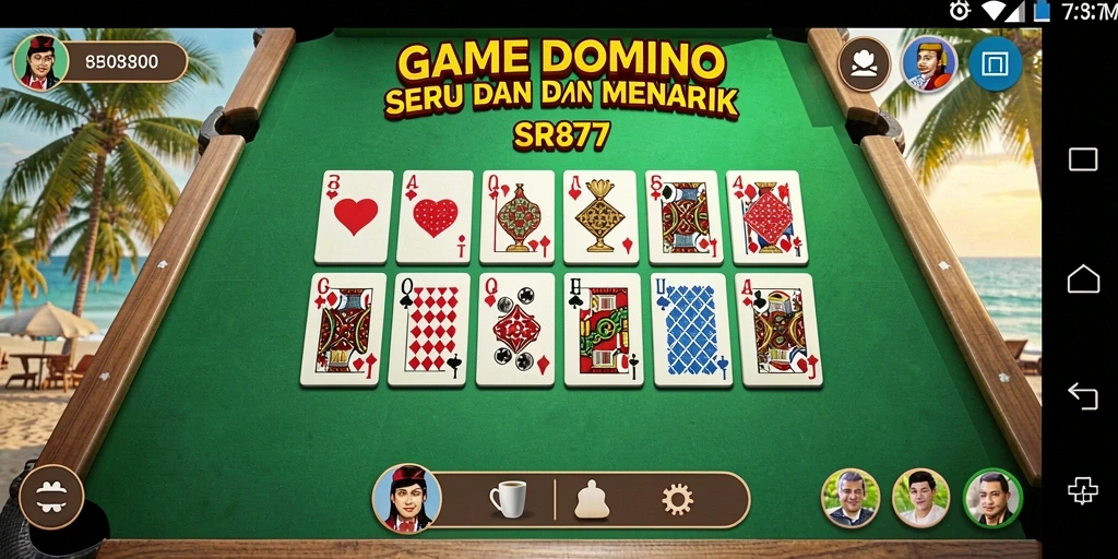 Tampilan gameplay seru dalam permainan Domino SR877 yang menantang.