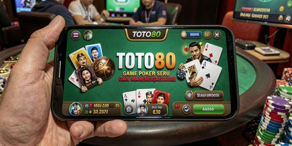 Screenshot gameplay seru dari TOTO80 yang menunjukkan aksi poker.