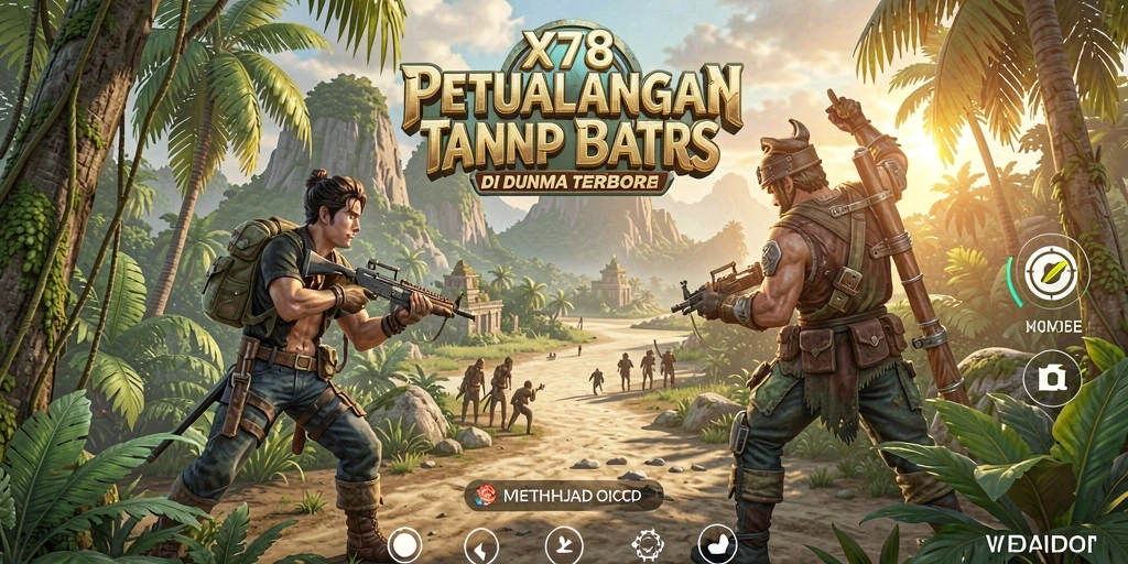 Tangkapan layar X78 menampilkan momen eksplorasi yang epik.